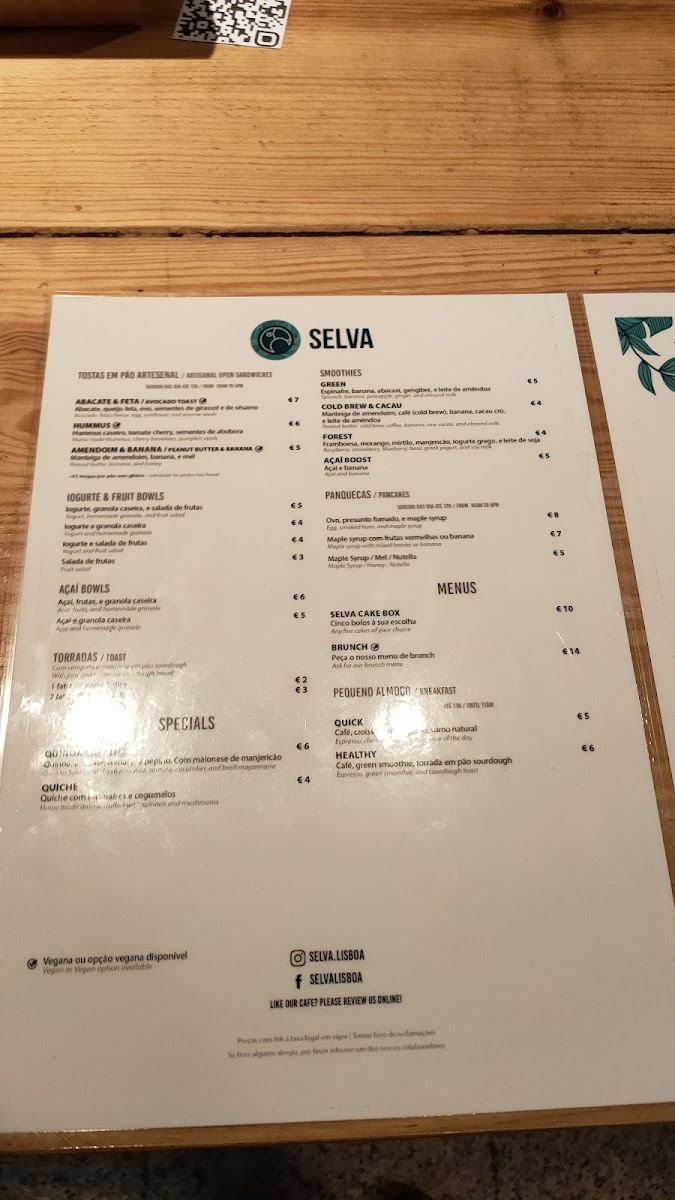 Menu Selva Comedy Cafe-2
